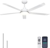 Deckenventilator weiss, mit Beleuchtung, Durchmesser 152 cm