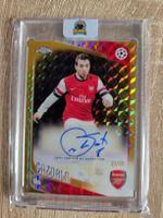 Topps Chrome Santi Cazorla Gold Auto /50 Arsenal