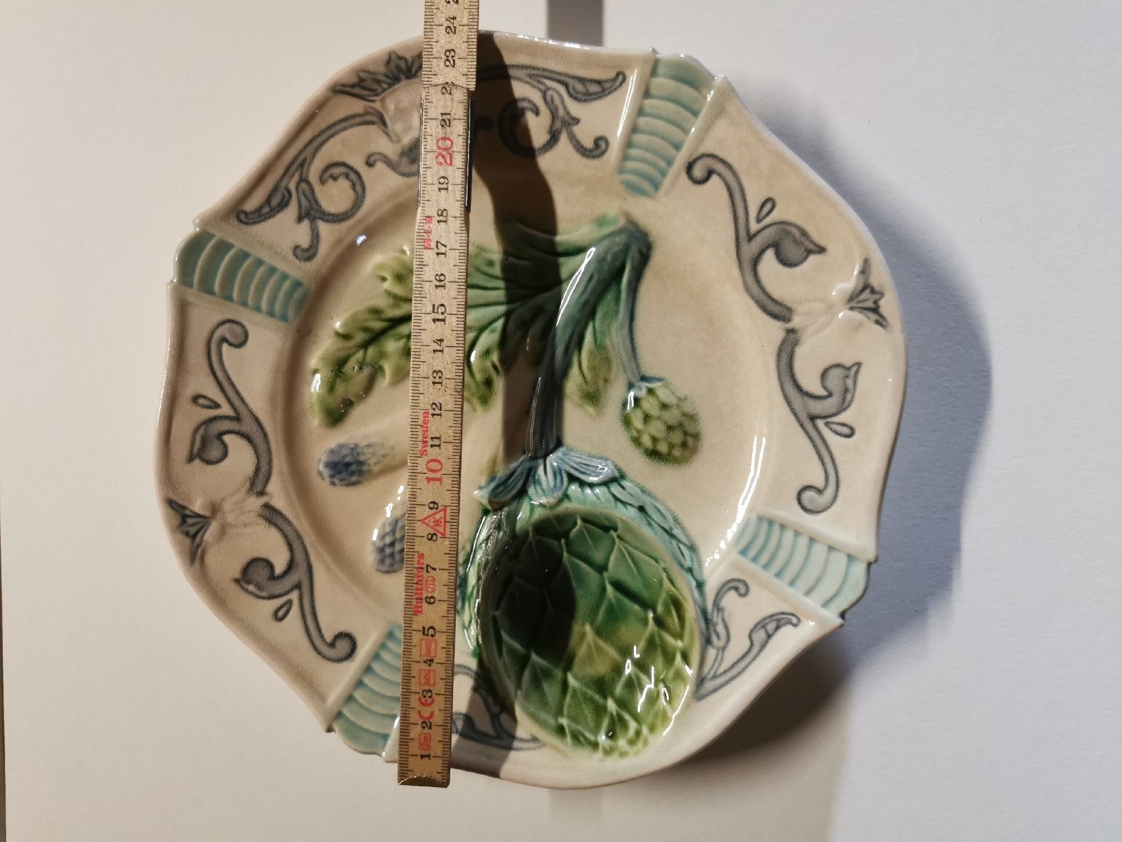 Teller: Assiette asperges  ( majolica)  – Gebraucht aus Bulle von pmcavalheiro 1