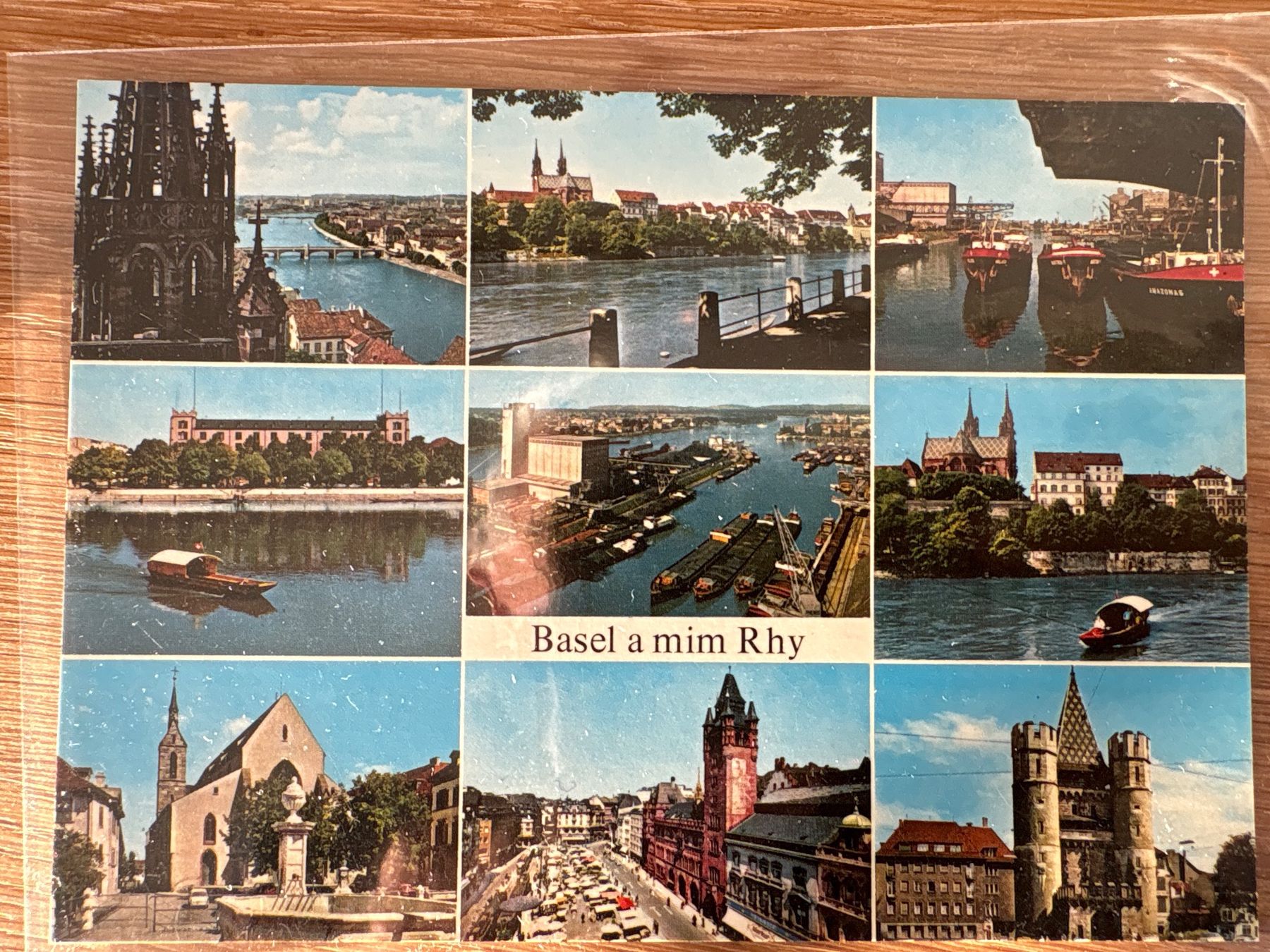 Cartoline postali: 4 Ansichtskarten Basel Stadt – Usato da Reinach BL venduto da argentOro_1 3