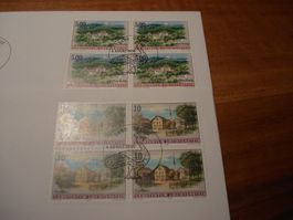 Liechtenstein, FDC Dorfansicht, 1996, FDC Satz,  Einzel + 4e
