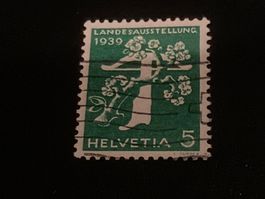 Landesausstellung ZNr. 228 1939 mit Abart Putzer im 5