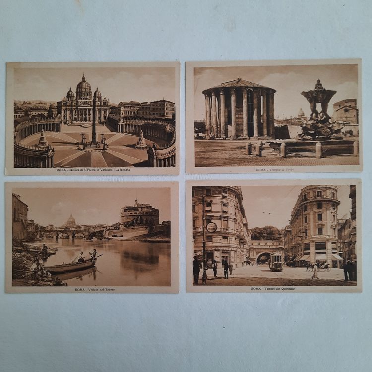 Italien Rom, Vintage Postkarten Set, Selten! 4Stk. (Neu (gemäss ...