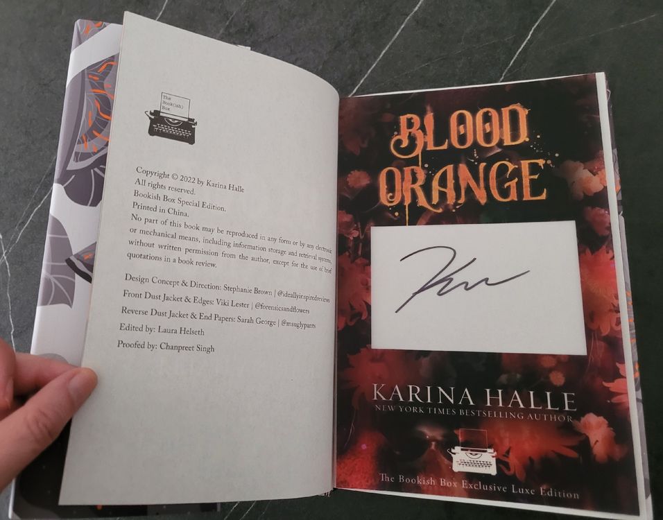 The Bookish Box Special Signed Edition Of Blood Orange | Kaufen Auf Ricardo