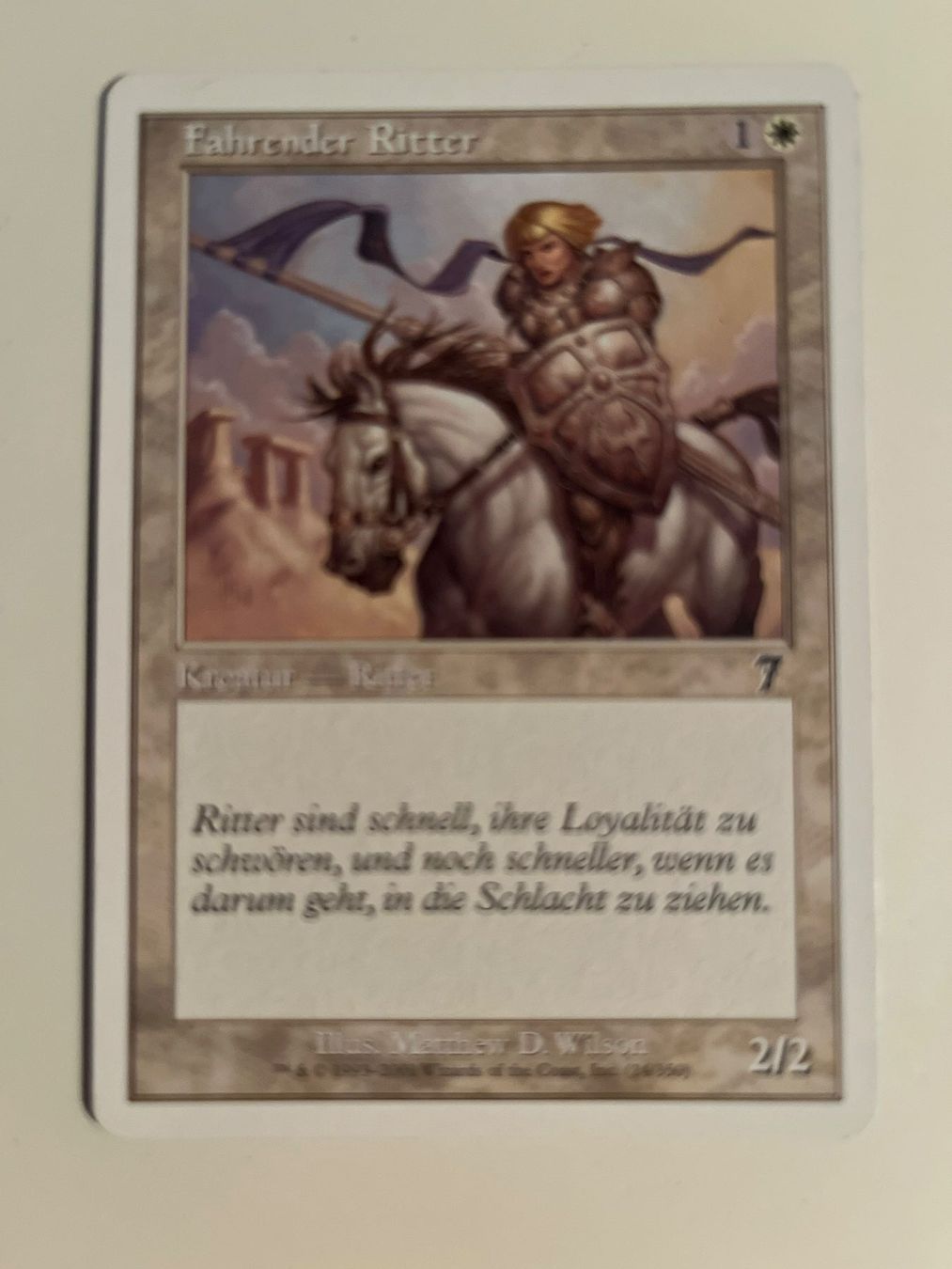 Magic The Gathering Carte collezionabili: 1 x Fahrender Ritter - Magic: The Gathering - MtG – Usato da Kriens venduto da Shadi1980