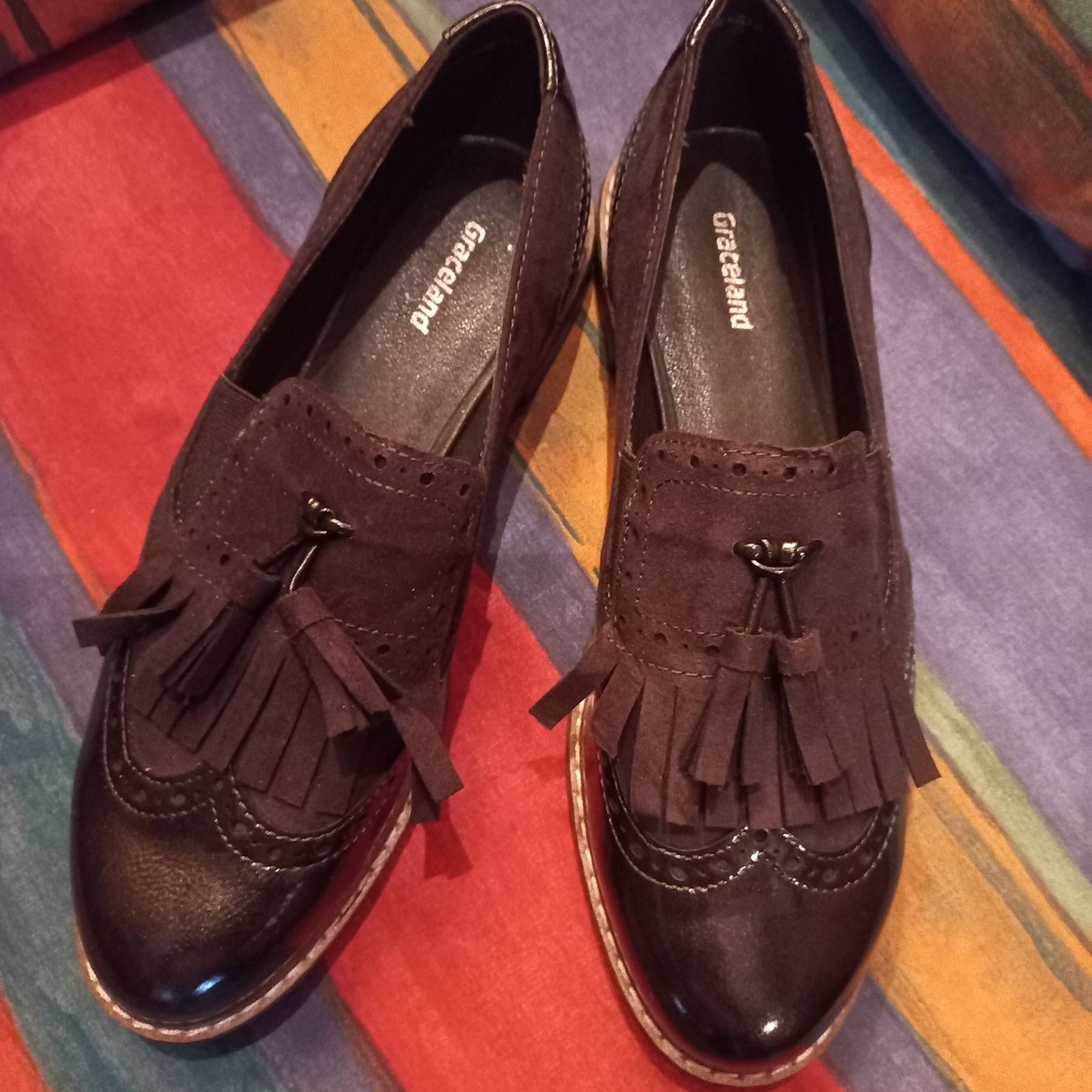 Graceland Damenschuhe: Braune Schuhe Gr.38 – Neu (gemäss Beschreibung) aus emmetten von Ladys4