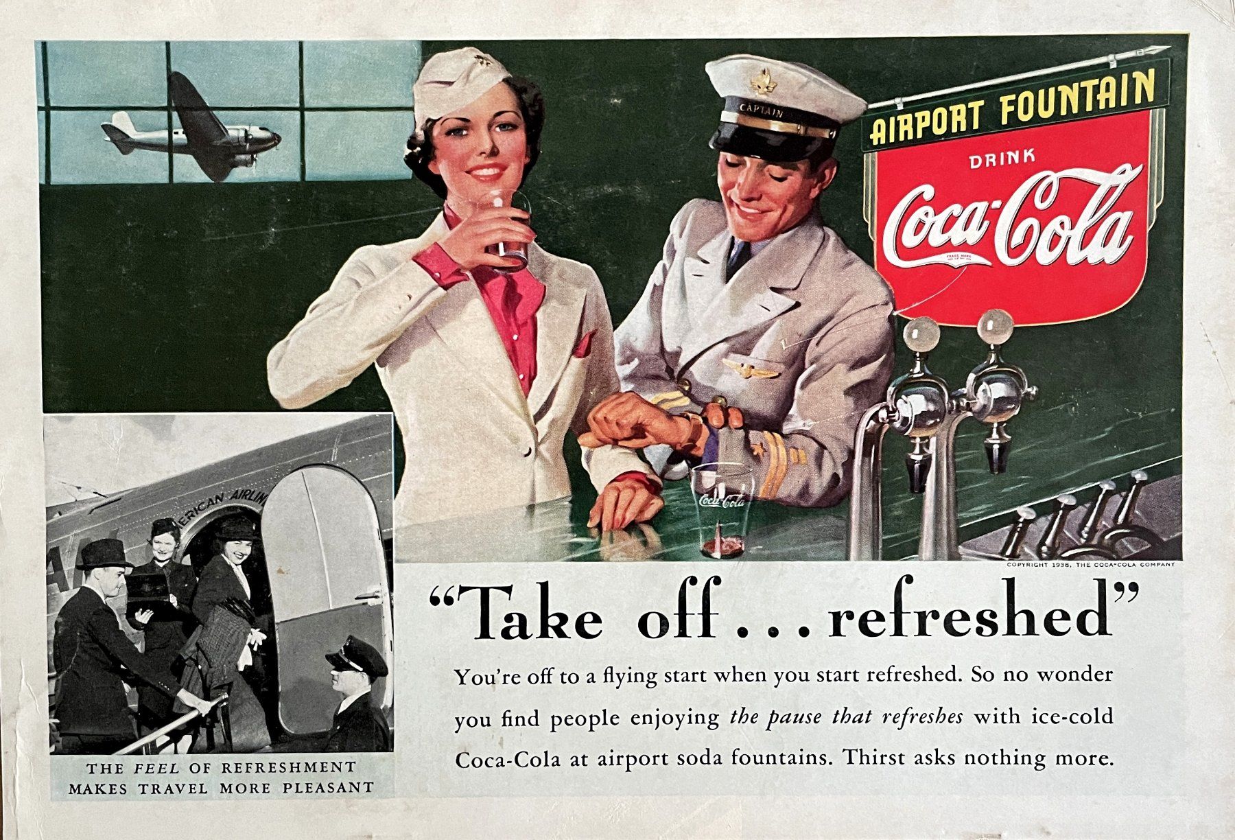 Foto & Immagini: Coca Cola- Alte Werbung / Ancienne publicité 1938 – Usato da Savagnier venduto da Ne2065