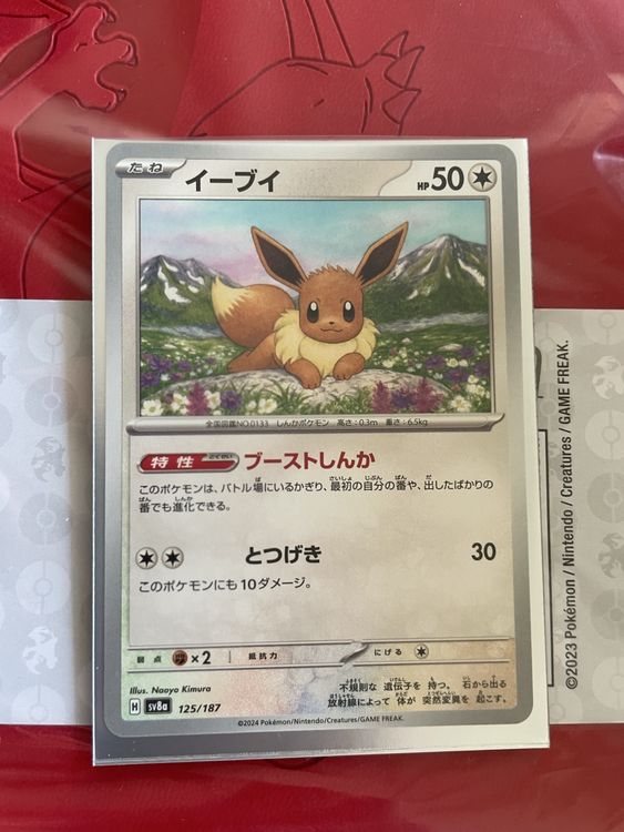 Terastal Festival Pokemon Card Japanese Eevee [Poke Ball Reverse