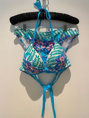 Bikini Damen Türkis mit Muster entspricht Gr. 38 NEU