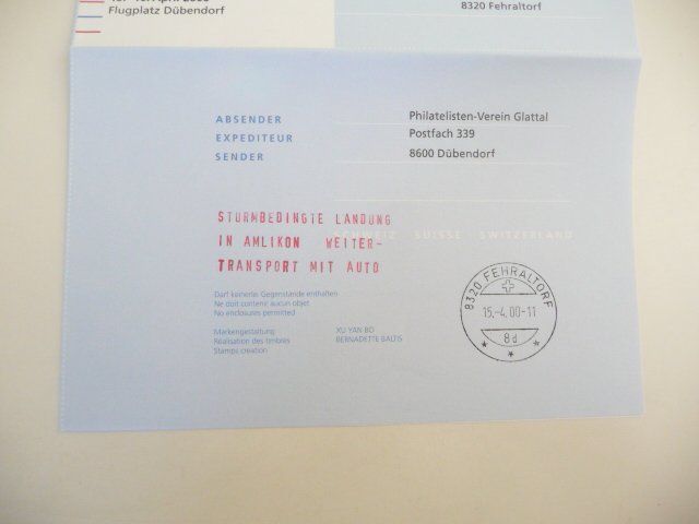 Alle Briefmarken: 2000 Segelflugpost  Aérogramm – Neu und originalverpackt aus Kloten von zimboida 3