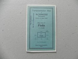 Landkarte Siegfried Karte Fislis 1939 Oltingue Hagenthal