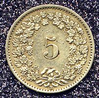 Münze CH antik "1918"