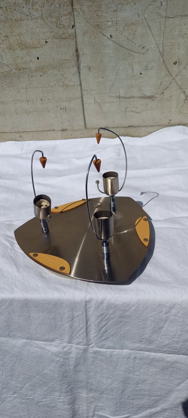 Lampadari & plafoniere: Design Deckenlampe Edelstahl mit 3 Spots – Usato da Fey venduto da sverigi