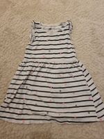 H&M Kleid Gr. 98, gestreift mit Herzen, Sommerkleid 👗