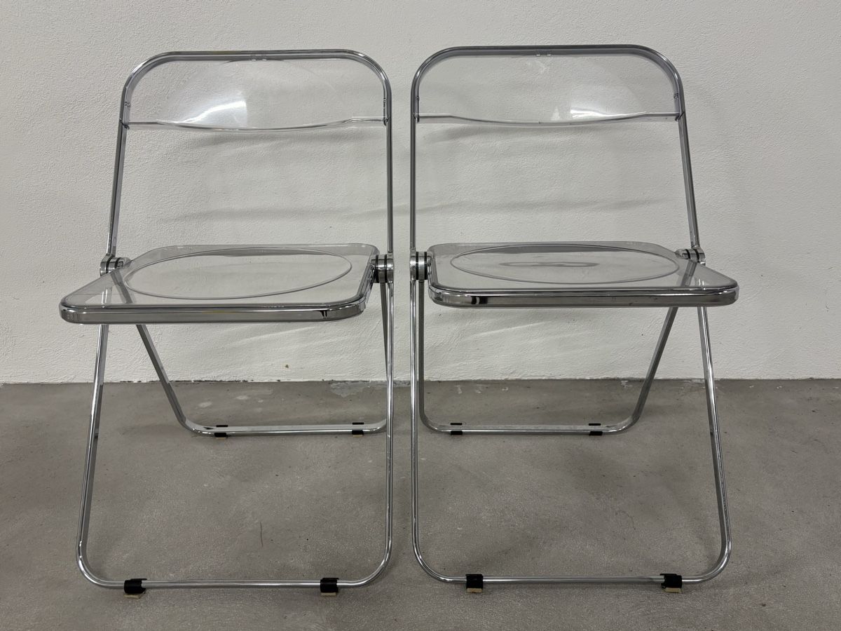 Set di tavolo e panche: 2x Plia Stuhl mit Plia Tisch – Usato da Küsnacht ZH venduto da Quiti 1
