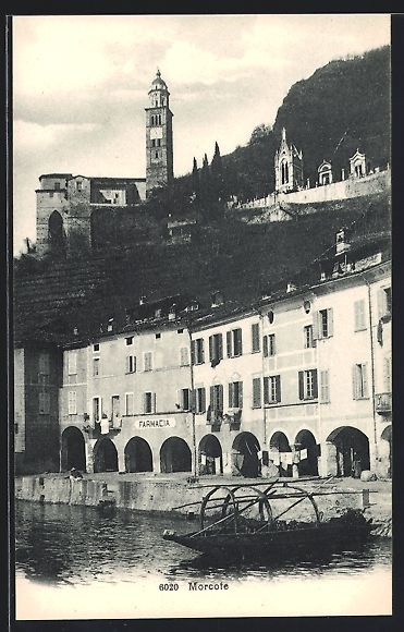 Cartoline postali: AK Morcote, Panorama, Farmacia – Usato da Berlin venduto da bartko-reher