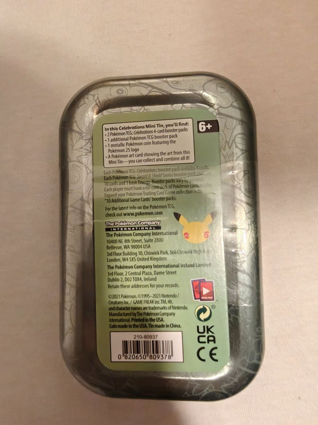 Pokémon Cartes à collectionner: Pokémon 25th Celebration Mini Tin ab CHF 1.- – Neuf avec emballage d'origine à Schaffhausen par Dionyson 1