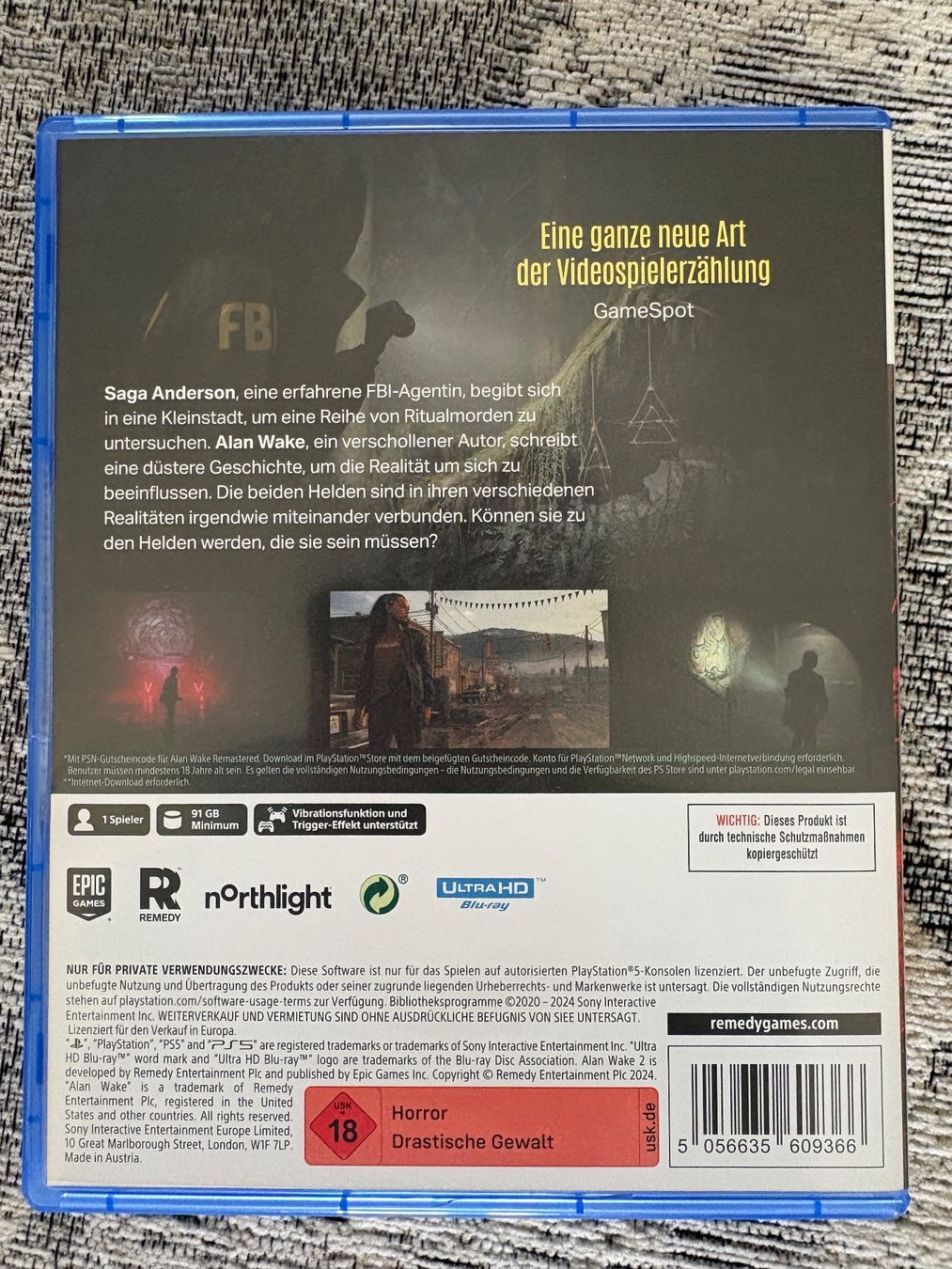 Sony Jeux: Alan Wake II – D'occasion à Derendingen par Waldemar1405 1