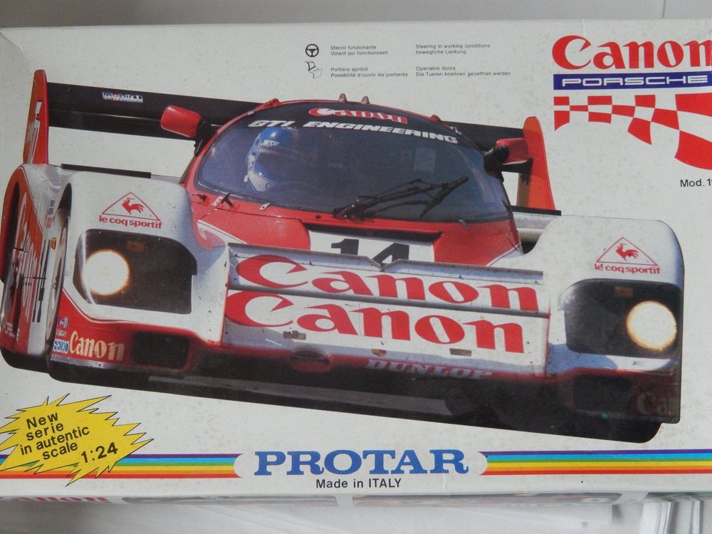 Maquette Protar 1/24 Porsche 956 Racing 'Skol' - État Mint - Neuve En Boîte