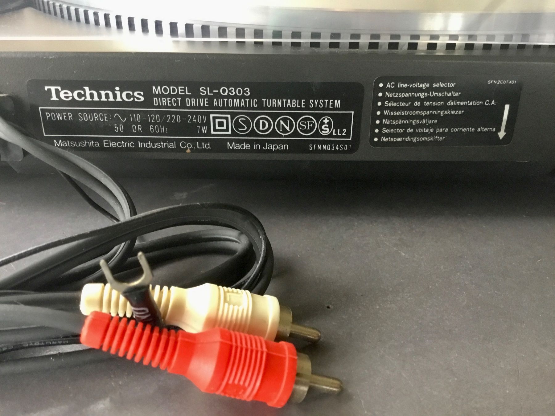 Technics Plattenspieler: Plattenspieler Technics SL-Q303 – Gebraucht aus Eggersriet von  7