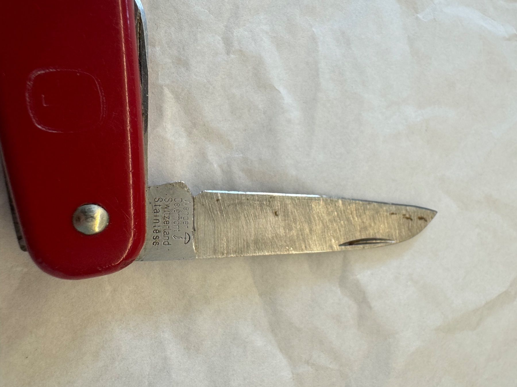 Wenger Coltelli tascabile: Altes Wenger Schweiz Sackmesser 1978 – Usato da Kestenholz venduto da Sackmesser67 1