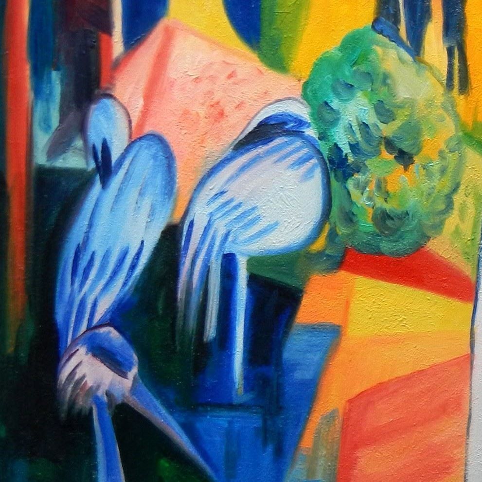 Riproduzioni & Creazioni: August Macke Zoologischer Garten – Nuovo (secondo la descrizione) da Larnaca venduto da KunstDepot24 2