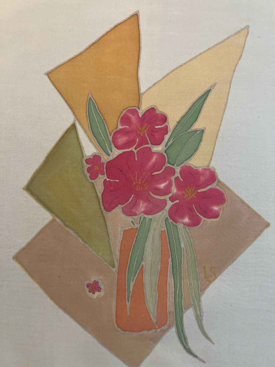 Poster & Bilder: Bild Blumenstrauss modern Stil auf Stoff 31x39 – Gebraucht aus Basel von sho_q5nk 1