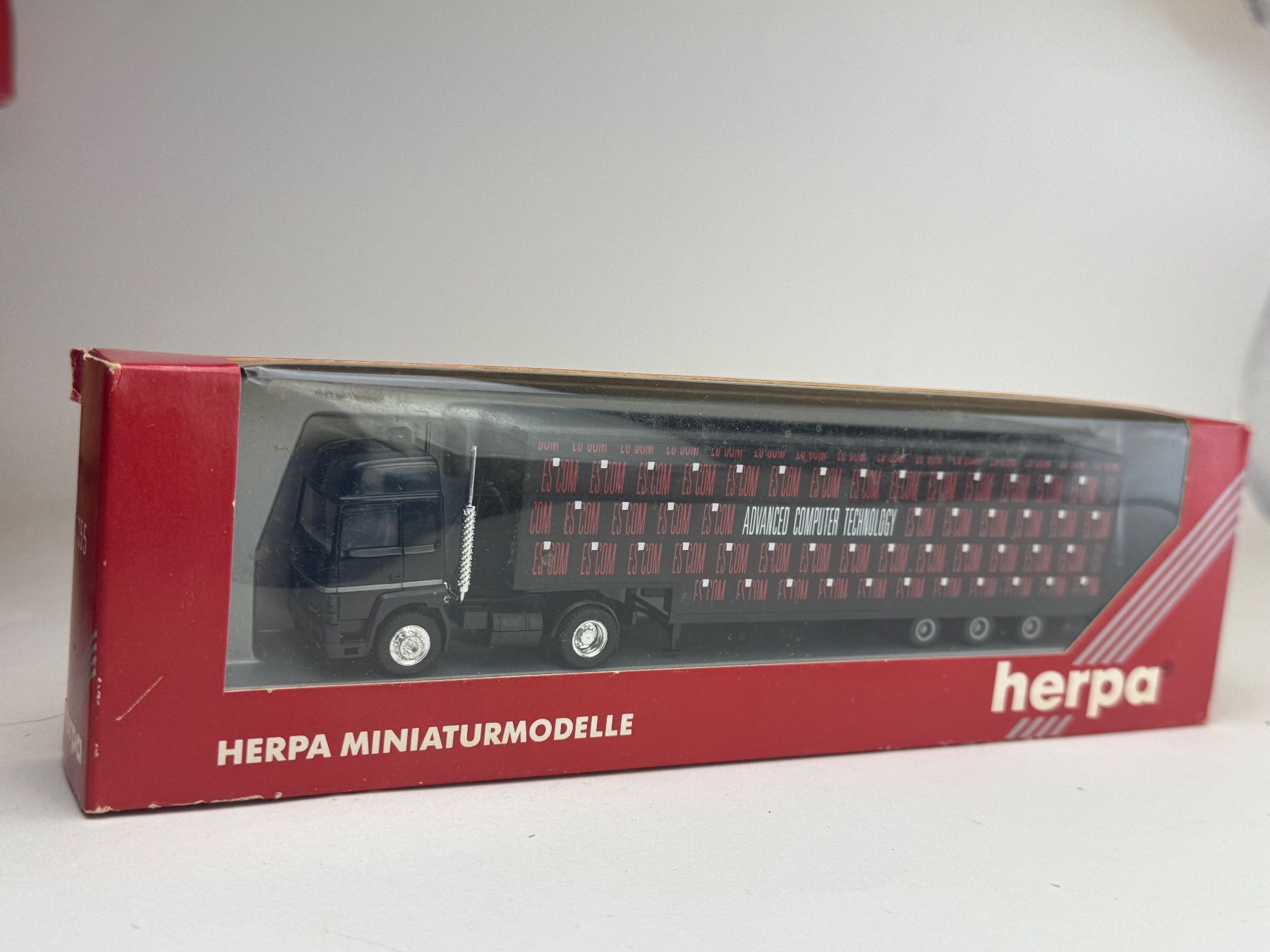 Herpa Modellini d'auto: HR- Herpa Renault Koffersattelzug Advanced Computer Technolo – Usato da Elm venduto da Wikmtz