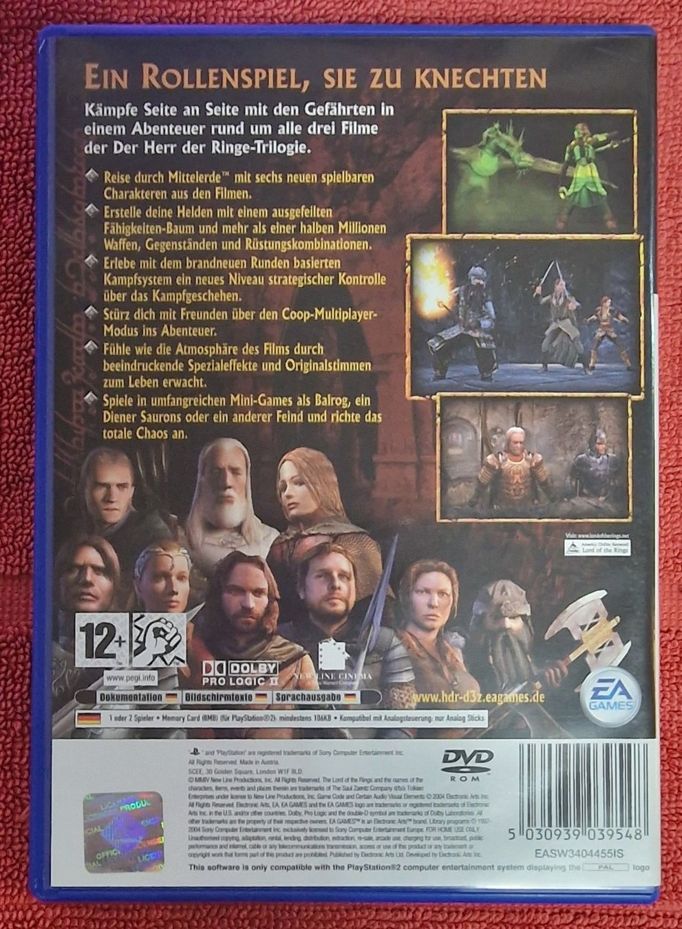 Sony Giochi: PlayStation 2 Der Herr der Ringe Das dritte Zeitalter – Usato da Basel venduto da phi_8xhm 1