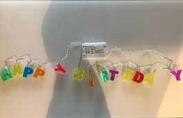 Happy Birthday Leuchterkette, Batteriebetrieben