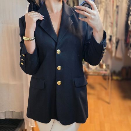 Vintage VIP Wollblazer 80er/90er Goldknöpfe Gr. 42 Luxus