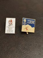 2x anciens pins IBM jeux olympiques Albertville 1992