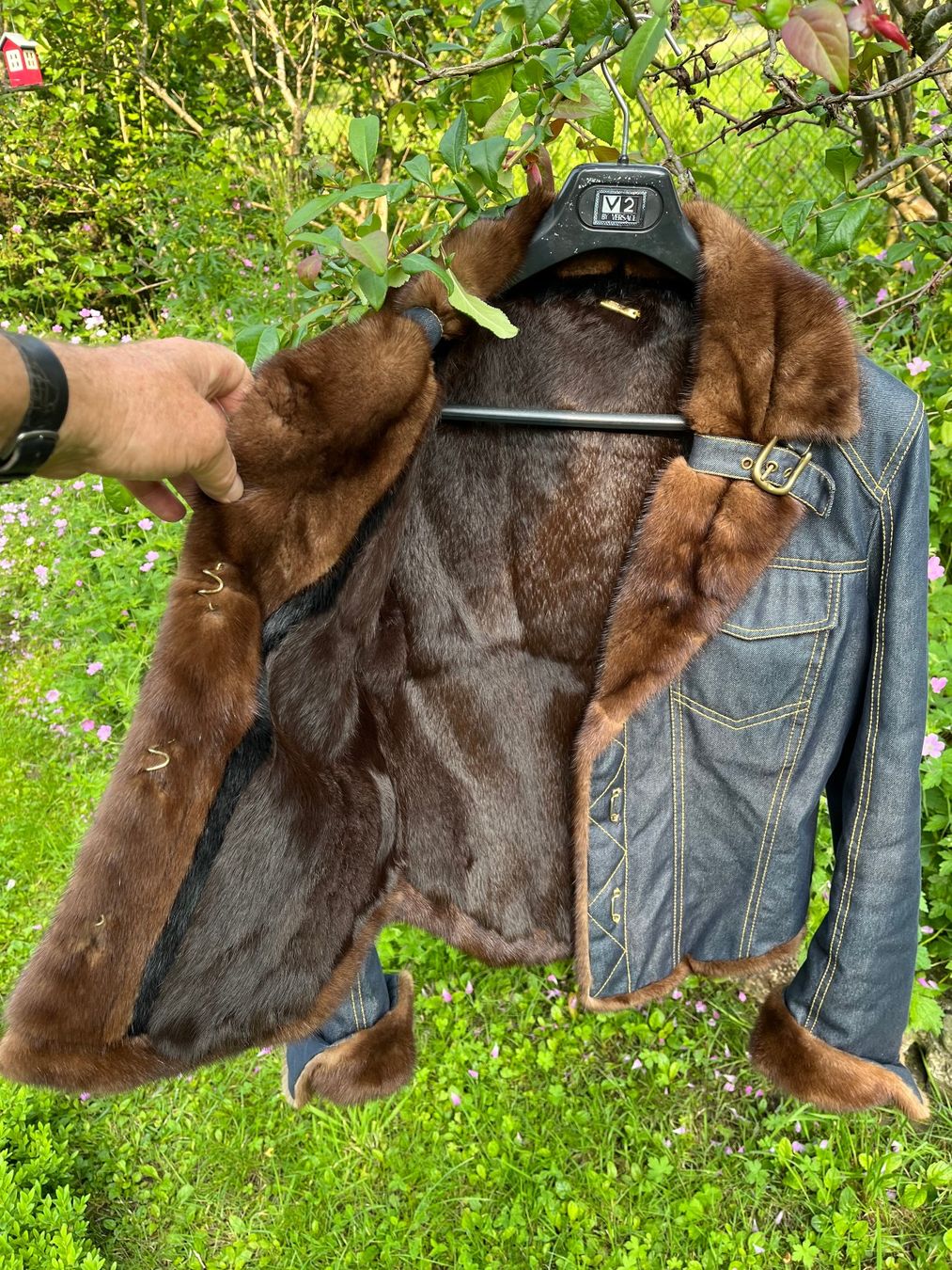 Roberto Cavalli Giacche: Roberto Cavalli - Nerz Jeans-Blouson – Usato da Basel venduto da Lancer4 8