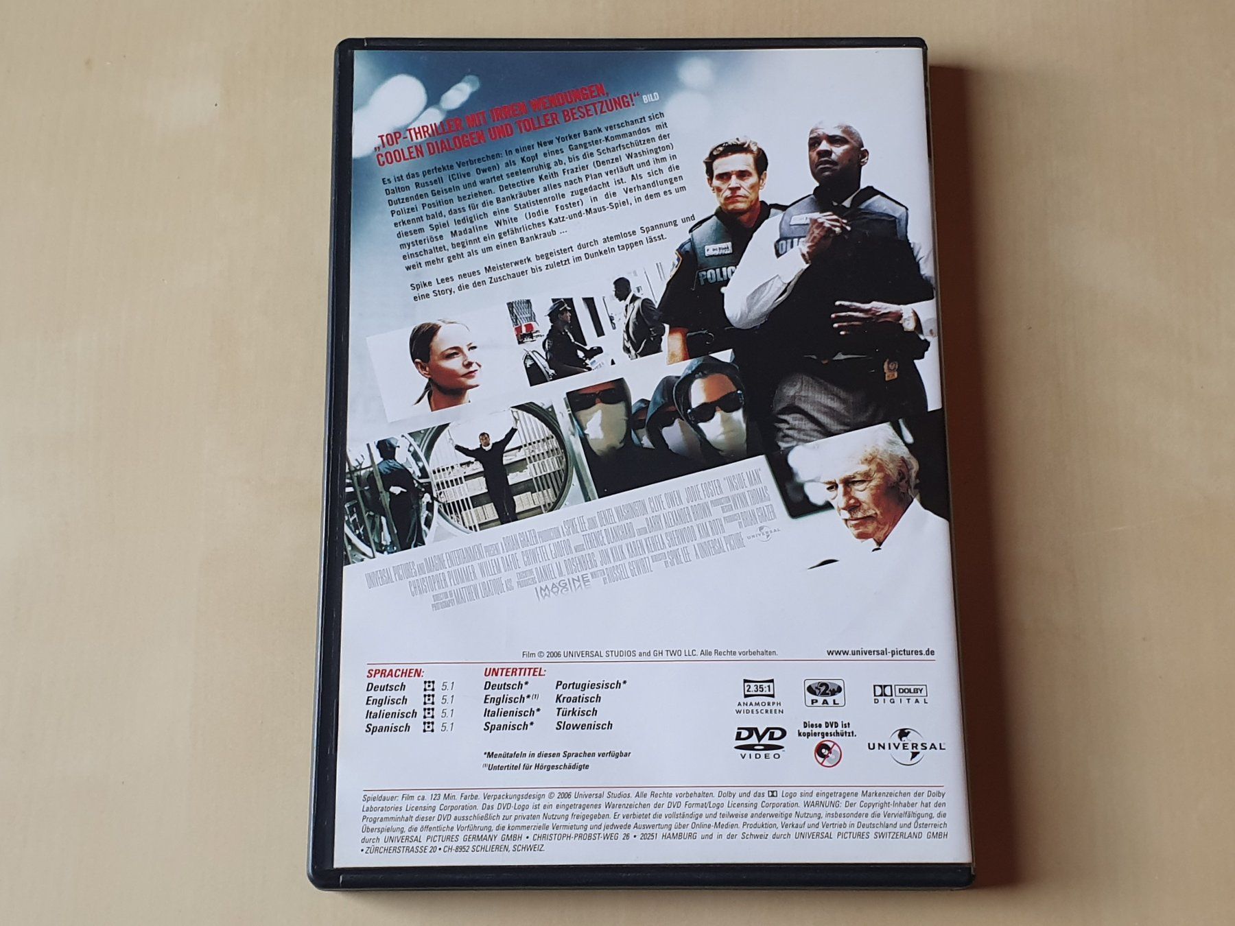 Tutti i DVDs: Inside Man – Usato da Stansstad venduto da collectorsshop 1