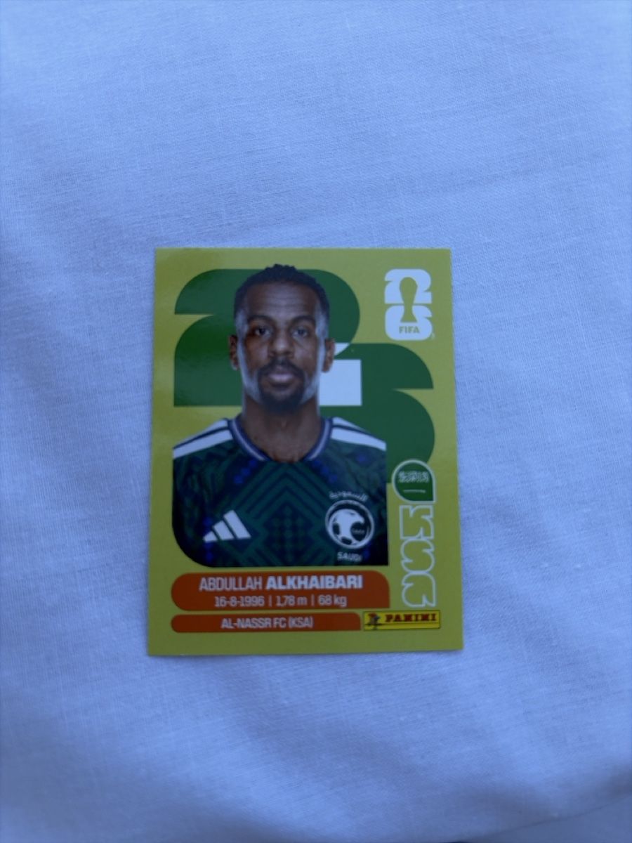 Panini Carte collezionabili: Abdullah Alkhaibari – Nuovo (secondo la descrizione) da Dornach venduto da metallbau.ch