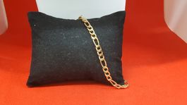 Elegantes goldfarbenes Armband im Figarostil, neu!
