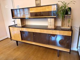 Hochwertiges Mid-Century Sideboard mit Aufsatz, ca. 1960