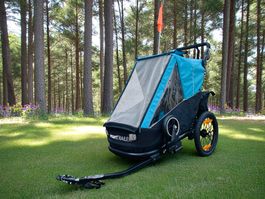 3in1 Veloanhänger für Einzelkind mehrteilig Turquoise/BLACK