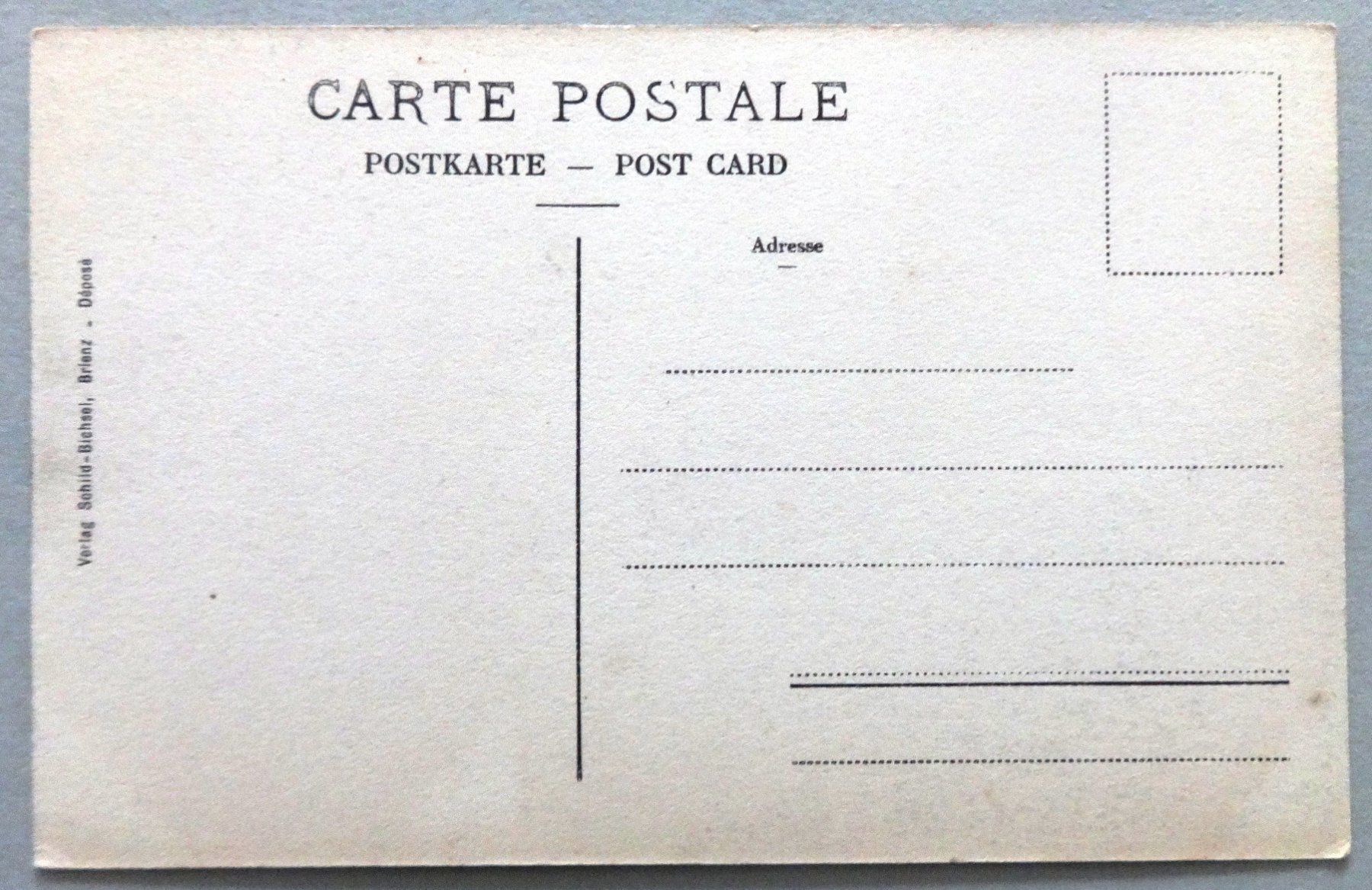 Cartoline postali: Interlaken – Usato da Fétigny venduto da Billy2miny 1