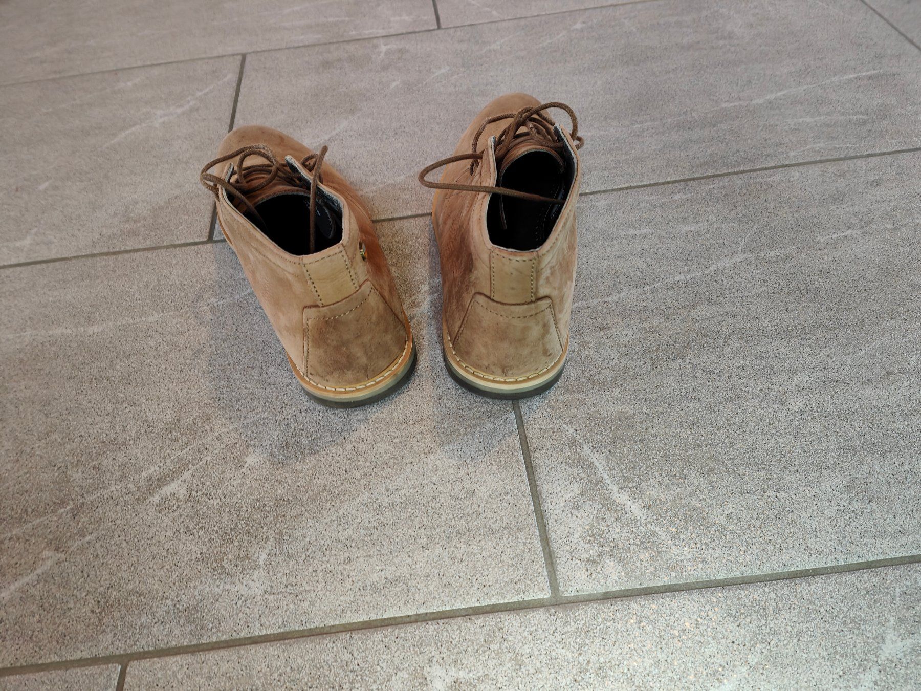 Scarpe da uomo: Eleganter halbhoher Lederschuh von Frank Wright, Gr. 40 – Usato da Mels venduto da velo-city 6