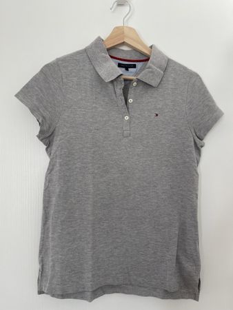 Tommy Hilfiger Poloshirt, Grau, Damen, Grösse M