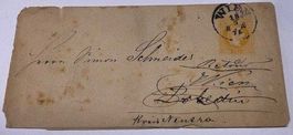 Brief Zeitungsband Wien 1875