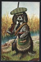 Arthur Thiele: Hund auf der Entenjagd mi