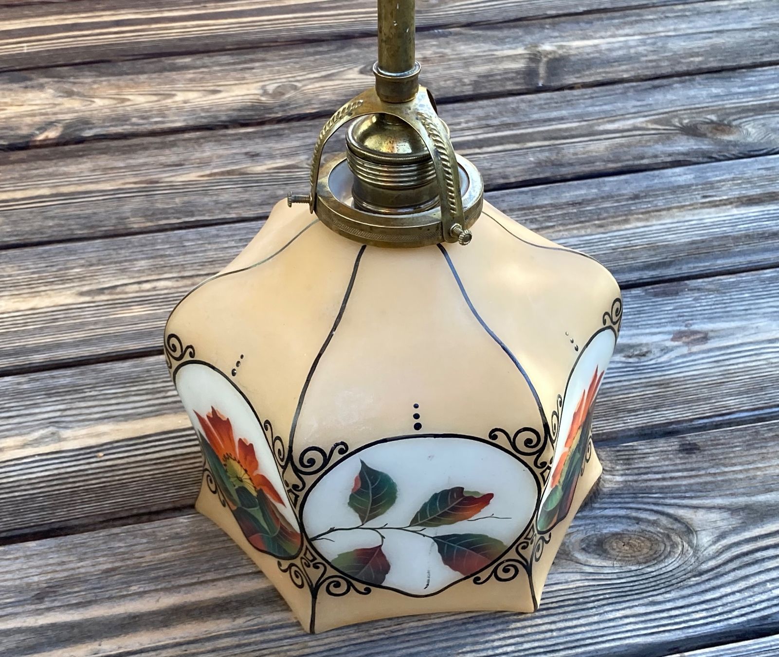 Lampade: antike Originale Jugendstil Hängelampe – Usato da Lüchingen venduto da Eeizo 4