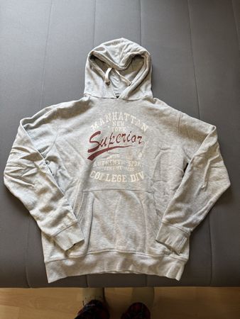 Felpa con cappuccio Smog grigia, taglia L