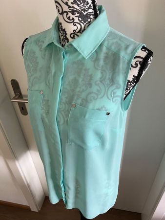 👚Bluse ärmellos 38 türkis – Atmosphere