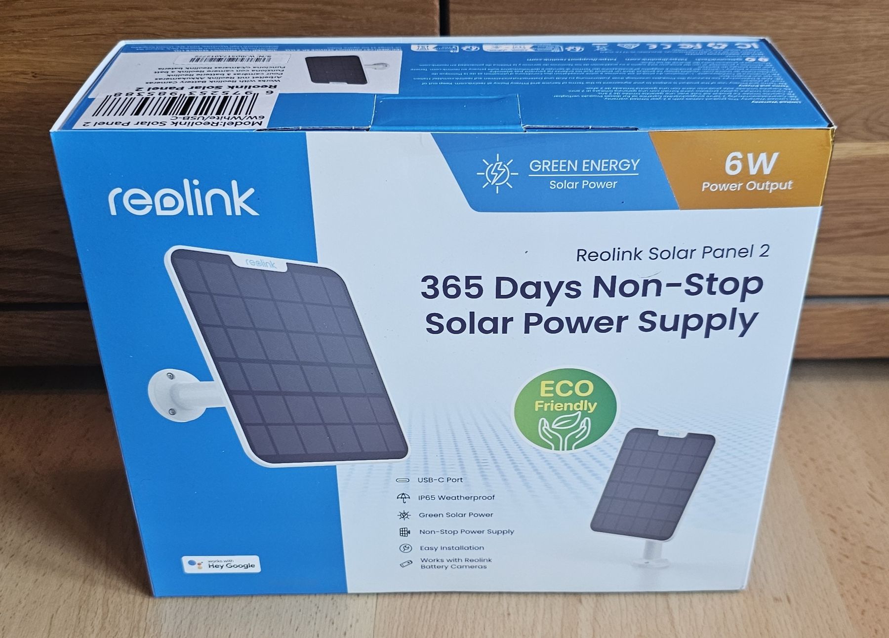 Reolink Solargeräte und Solarprodukte: Reolink Solar Panel 2 :: Fabrikneu :: USB C :: Wasserdicht – Neu und originalverpackt aus Ochlenberg von on3x
