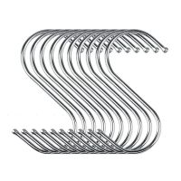 Edelstahl S-Haken 7 cm, 10 Stück