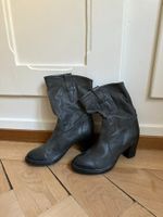 ALBERTO FERMANI - Leder Stiefelette dunkelgrau 36