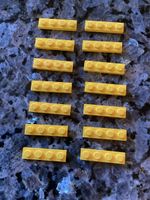 Lego Plāttli 1x4 Noppen gelb 14 Stk.